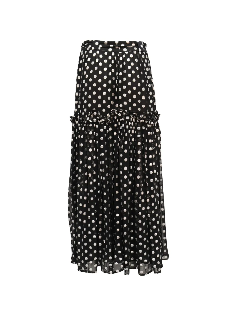 Dodo Bar Or polka-dots-pattern metallic skirt - Zwart