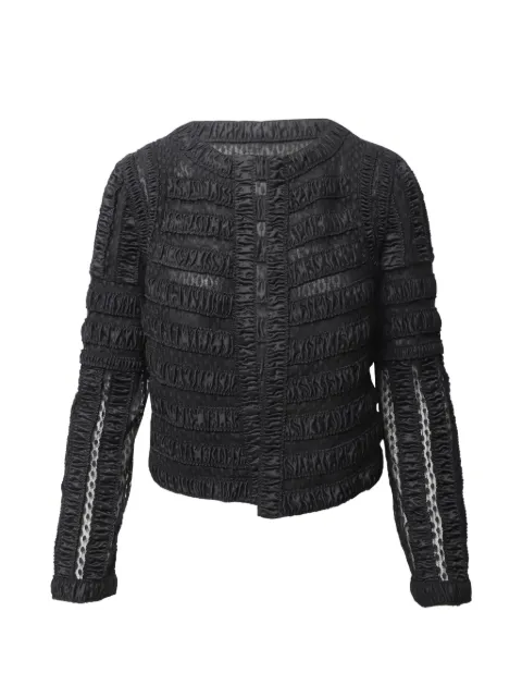 Diane Von Furstenberg Vintage ruched cropped jacket