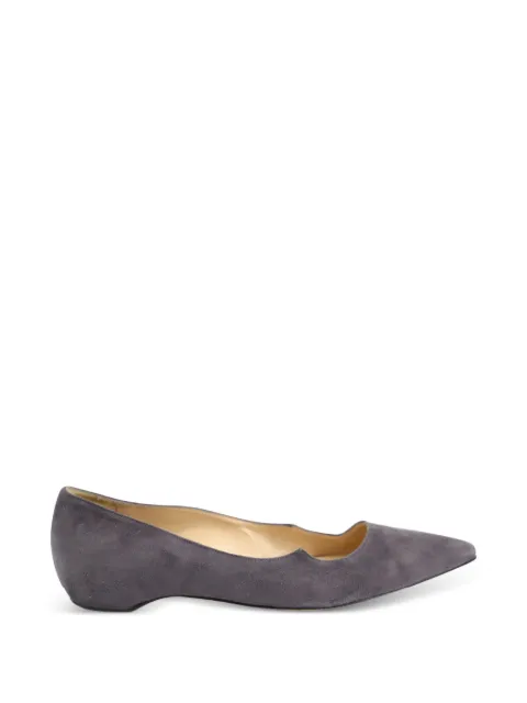 Paul Andrew pointed-toe curved-design ballet flats