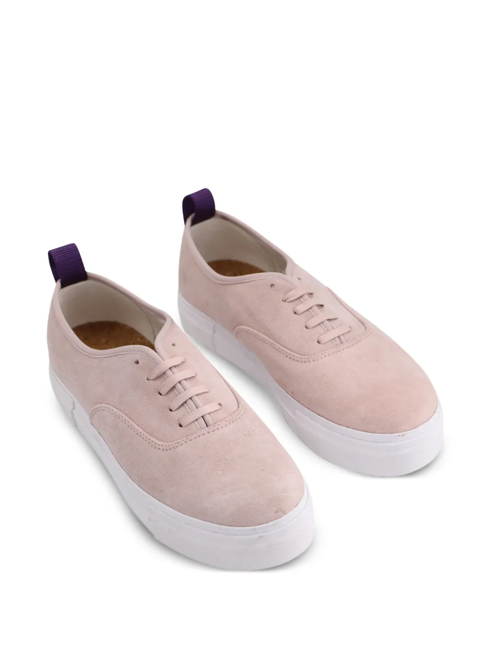  Eytys Mother Suede Laced Sneakers - Pink 