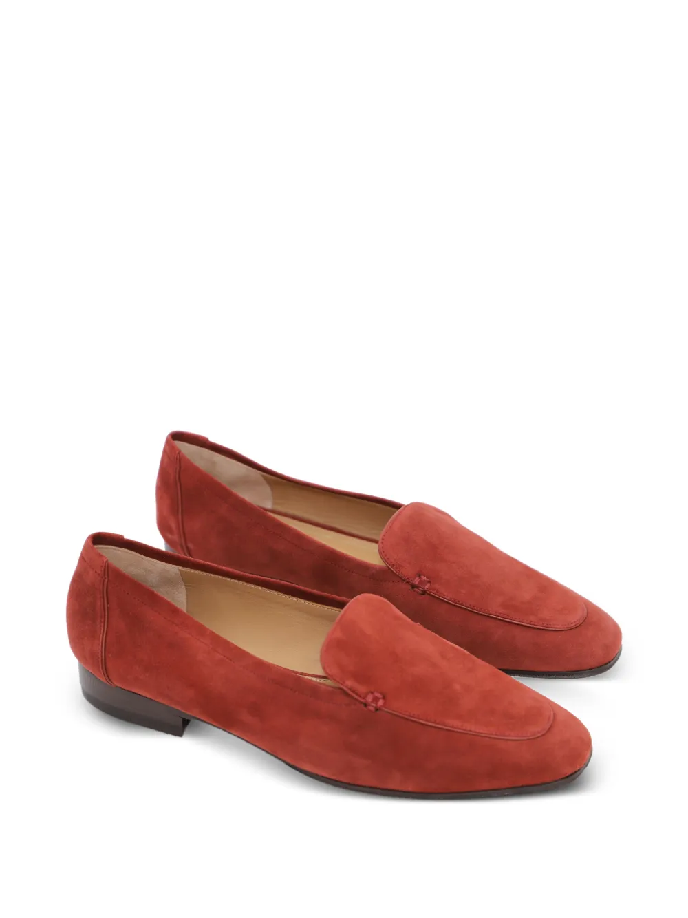 The Row Pre-Owned Mocassini Adam in pelle scamosciata - Rosso