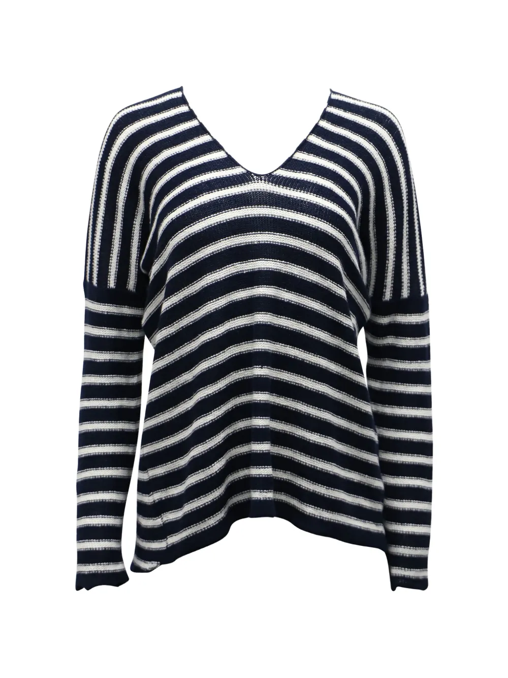 Vince striped V-neck sweater - Blu