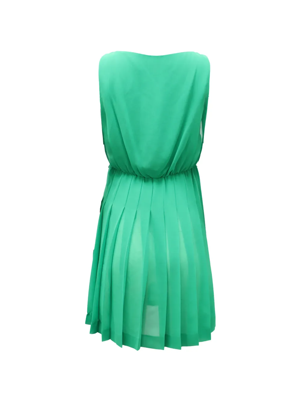 Ralph Lauren Vintage pleated gathered dress - Groen