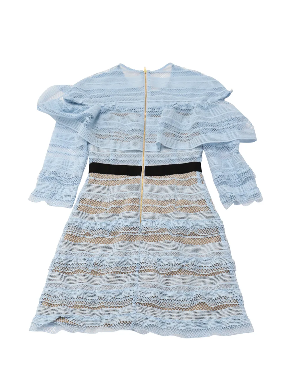 Self-Portrait lace mini dress - Blauw