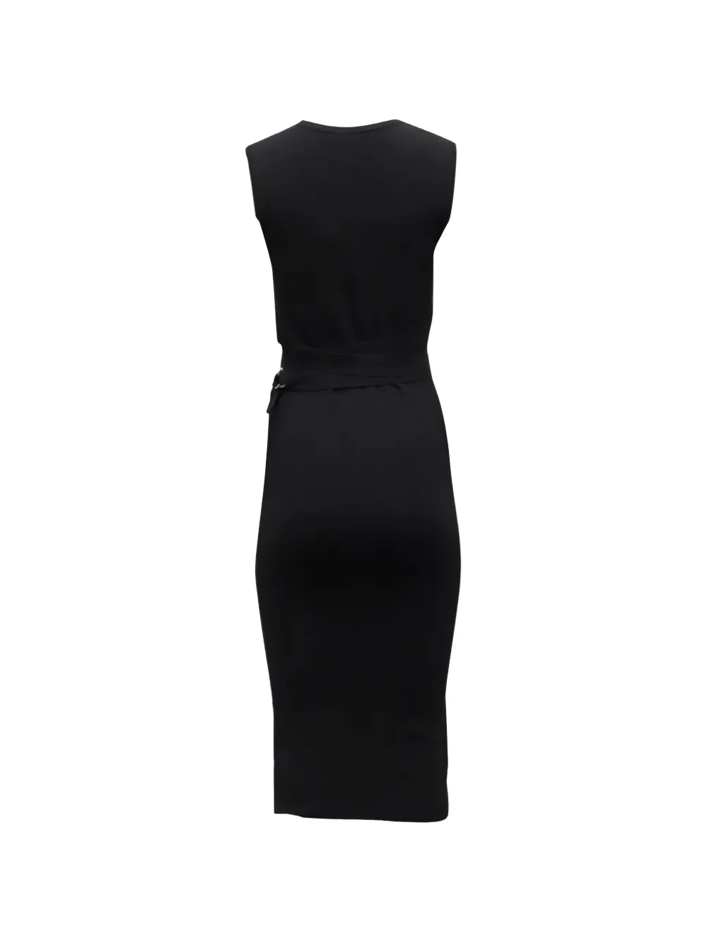 Michael Kors Vintage belt-tie midi dress - Zwart