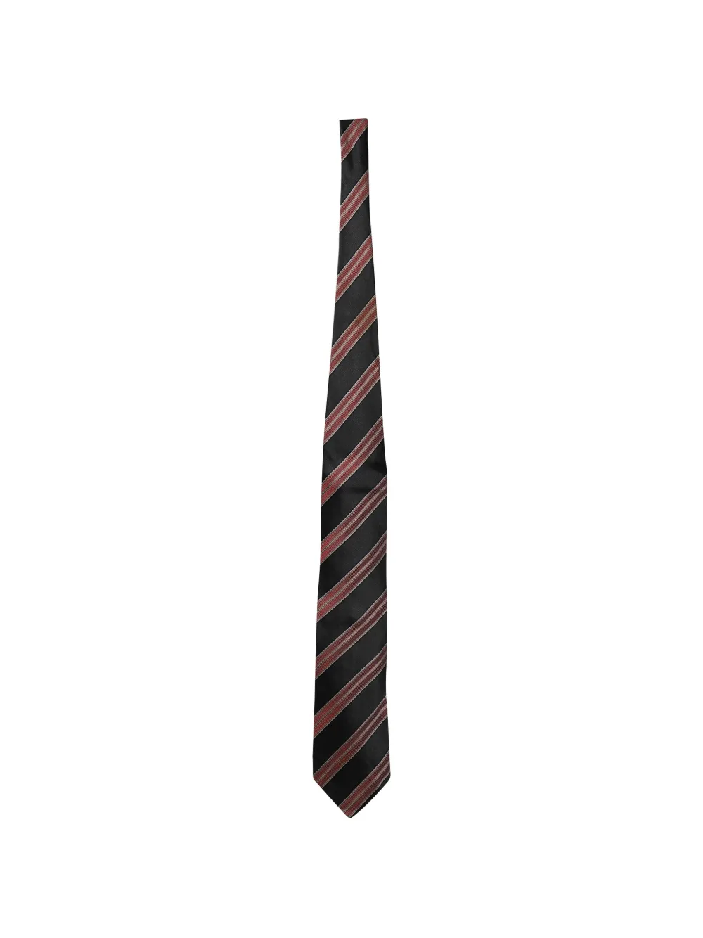 Ermenegildo Zegna Vintage striped silk tie - Nero