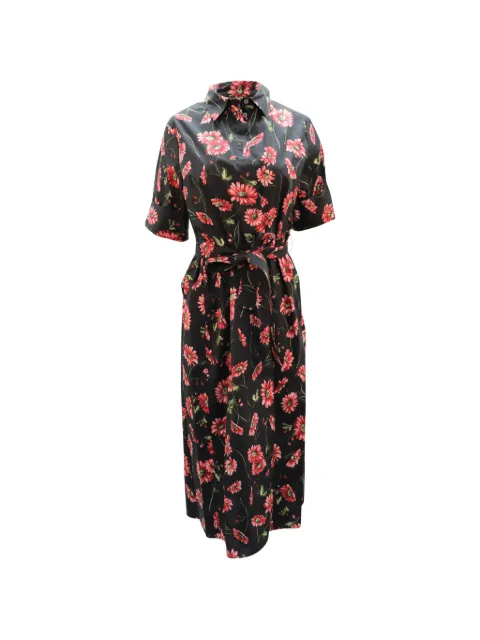 Adam Lippes floral-print tie maxi dress