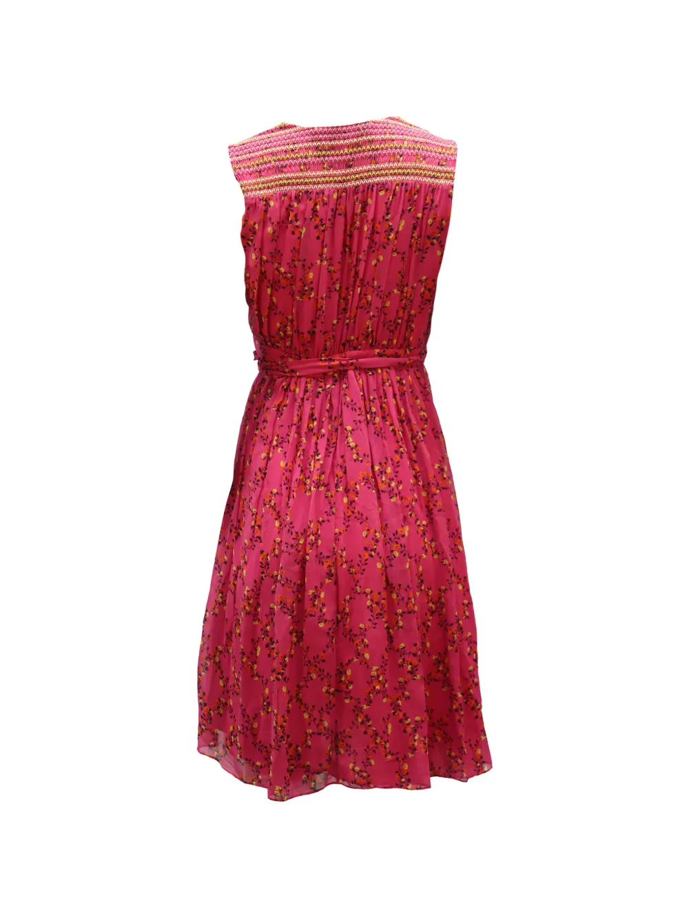 Diane Von Furstenberg Vintage print sleeveless wrap dress - Roze