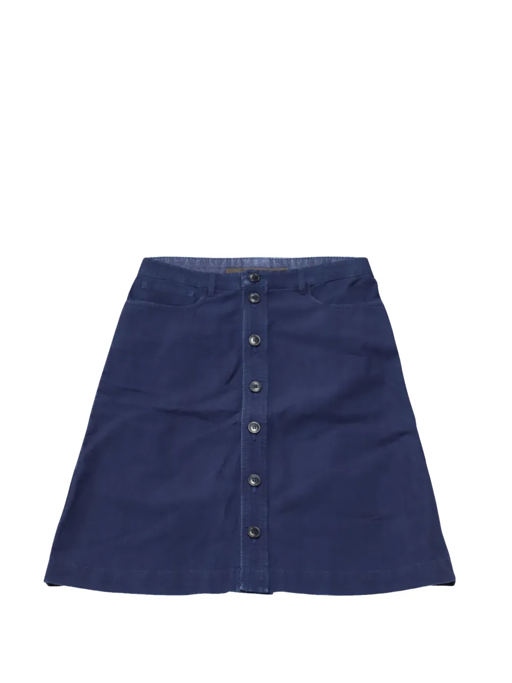 A.P.C. button cotton skirt - Blu