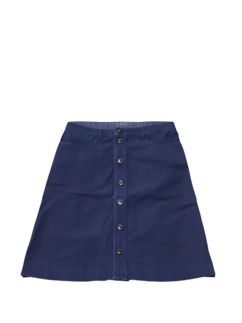 A.P.C. button cotton skirt