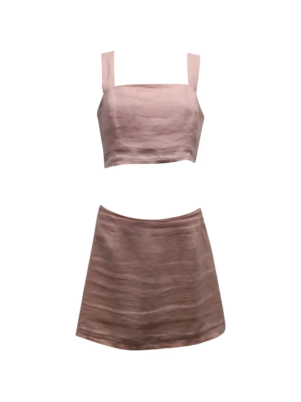 Reformation square-neck skirt and top set - Rosa