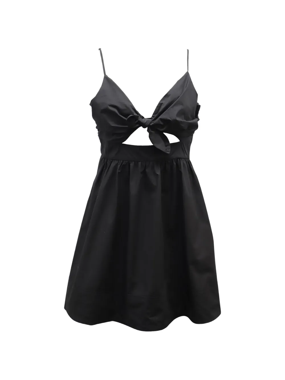 A.L.C. Dani tie-front mini dress - Nero