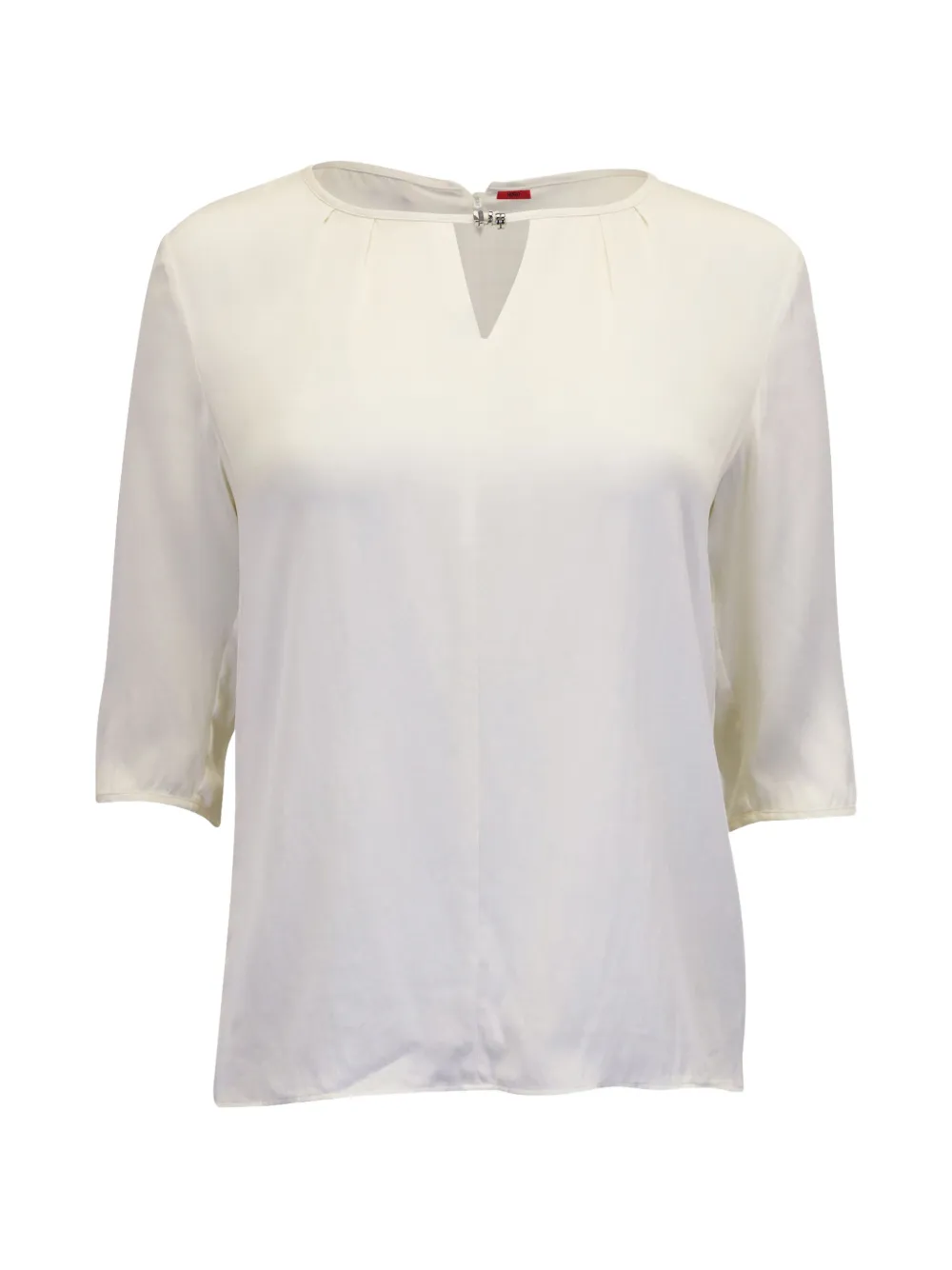 BOSS keyhole quarter-sleeves top - Toni neutri