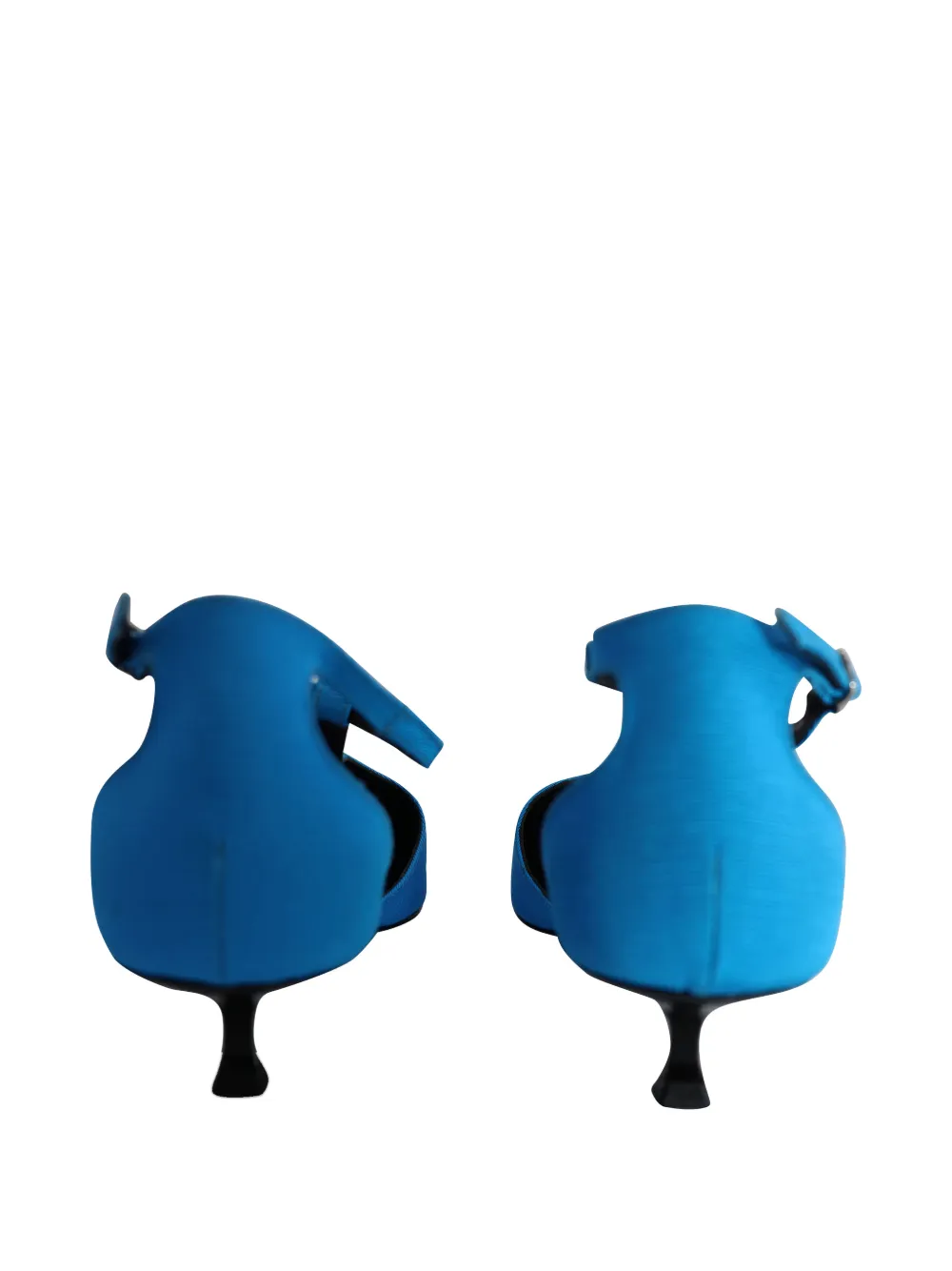 BY FAR kitten heel t-strap heels - Blauw