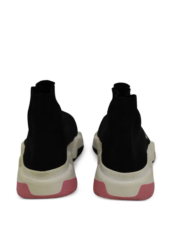 Balenciaga Pre-Owned Speed Logo Sneakers | Black | FARFETCH