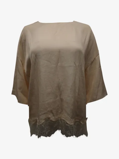 Vince lace-trim blouse