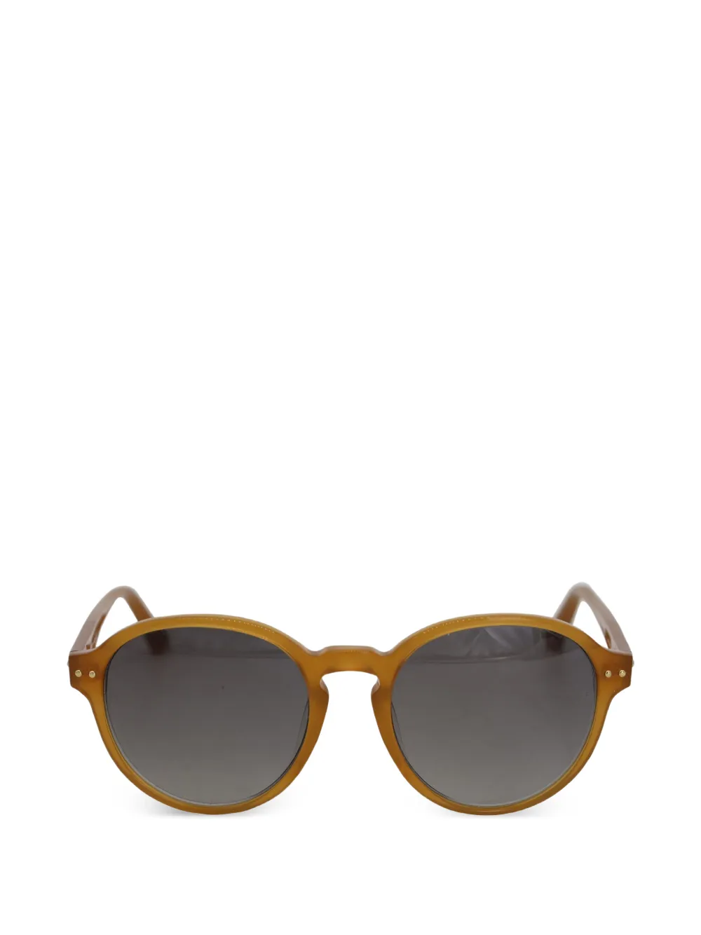 Linda Farrow Luxe round sunglasses - Marrone