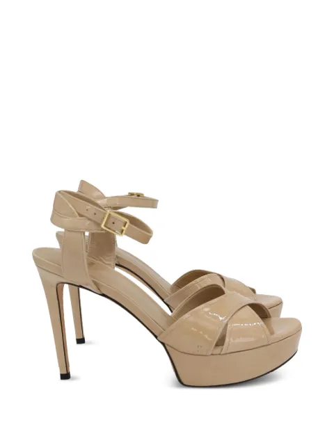 Stuart Weitzman crossover-strap platform sandals