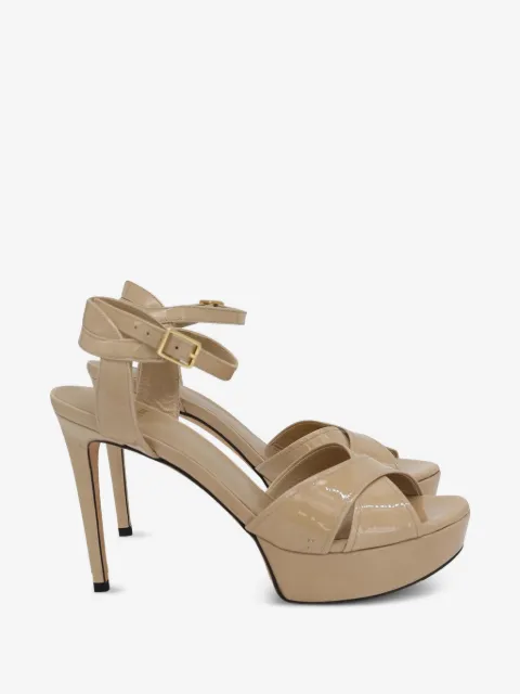 Stuart Weitzman crossover-strap platform sandals
