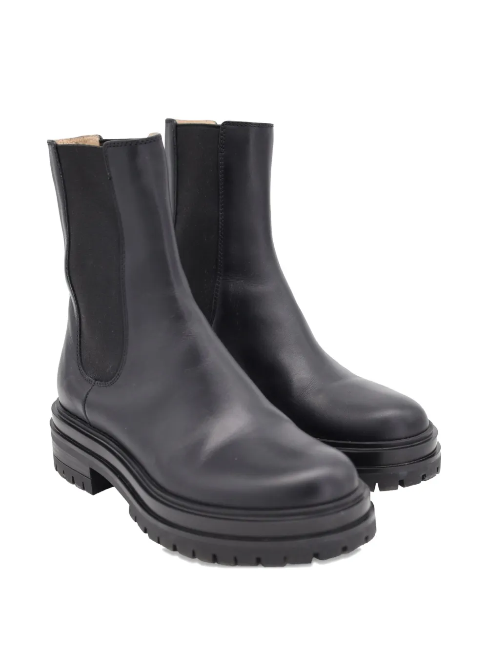 Gianvito Rossi Chester leather boots - Zwart