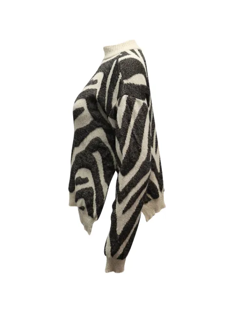 Nanushka Sosa zebra-patterned sweater