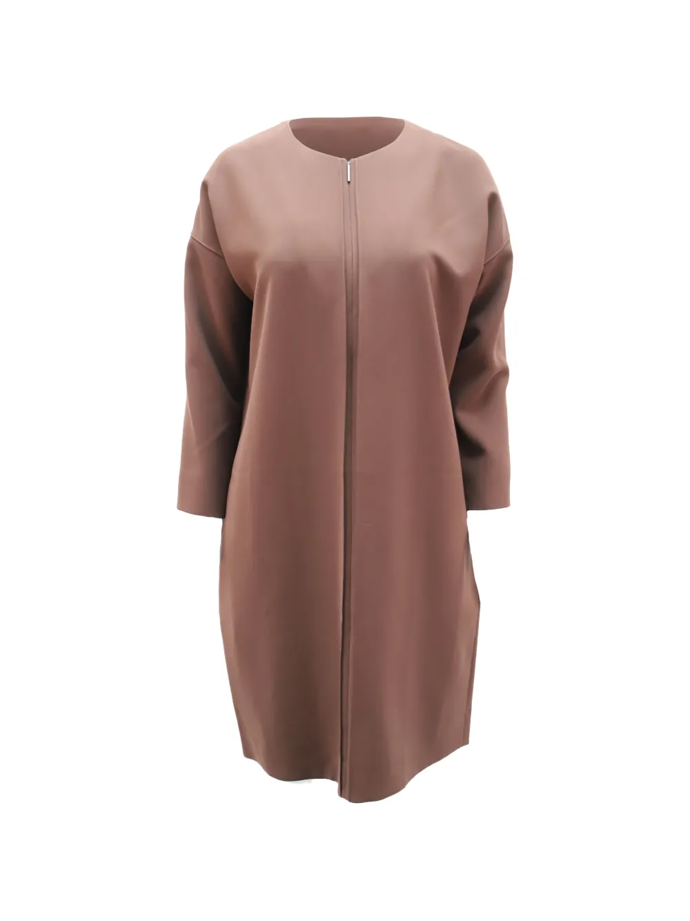 Vince zipper midi dress - Marrone