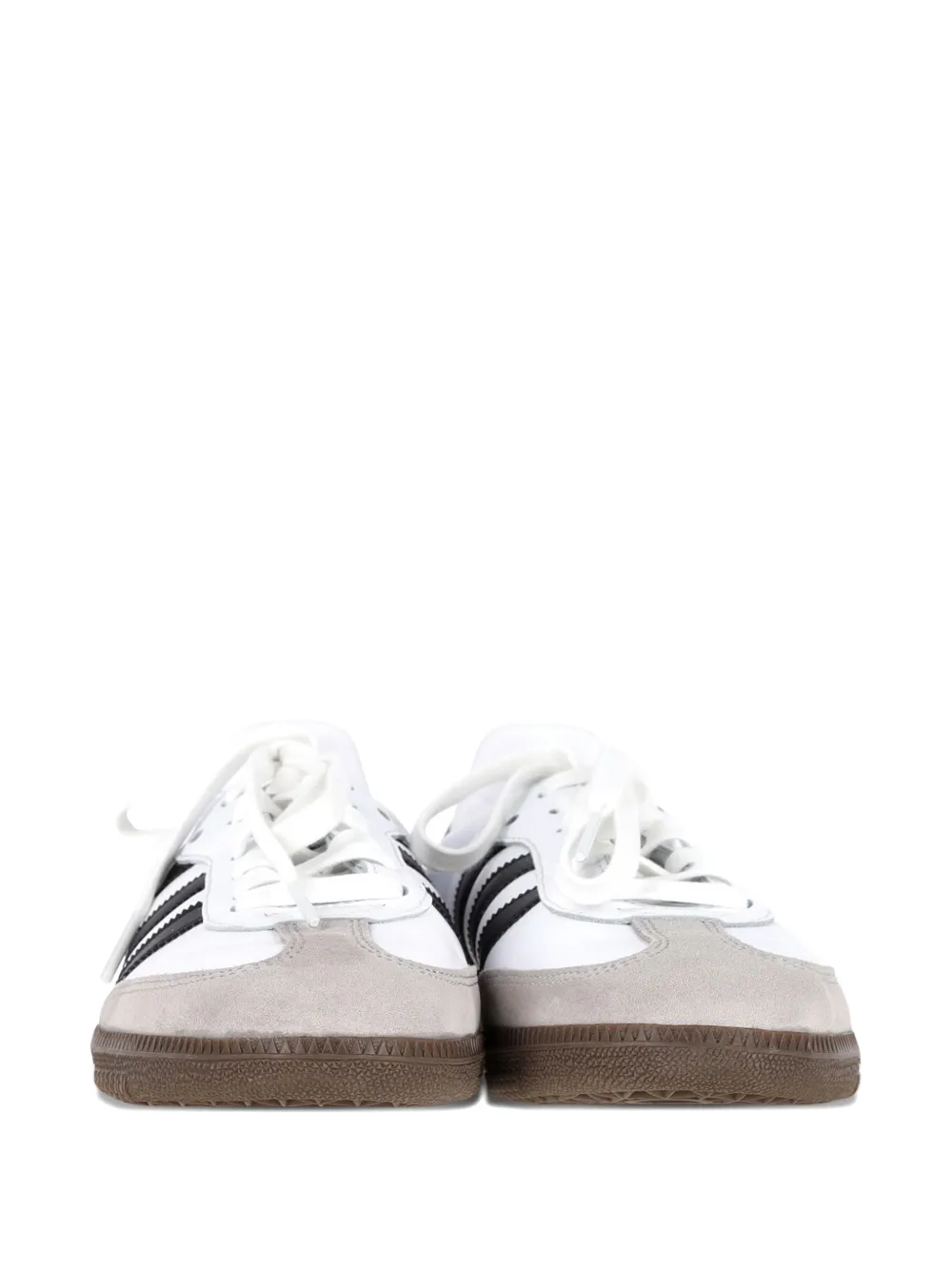 Adidas Samba striped leather sneakers - Wit