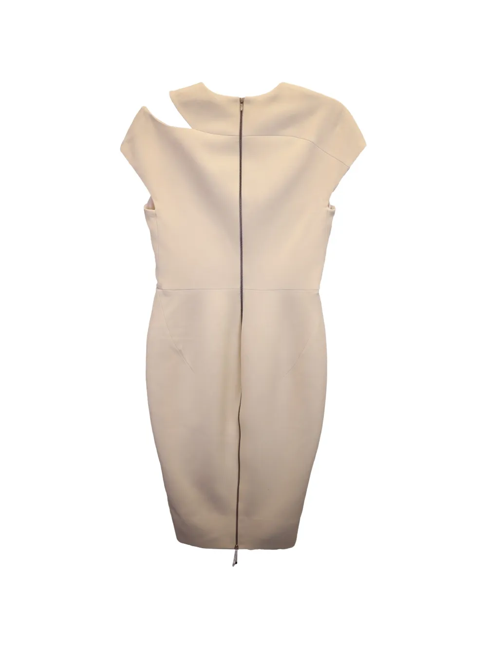 Victoria Beckham cut-out shoulder dress - Beige