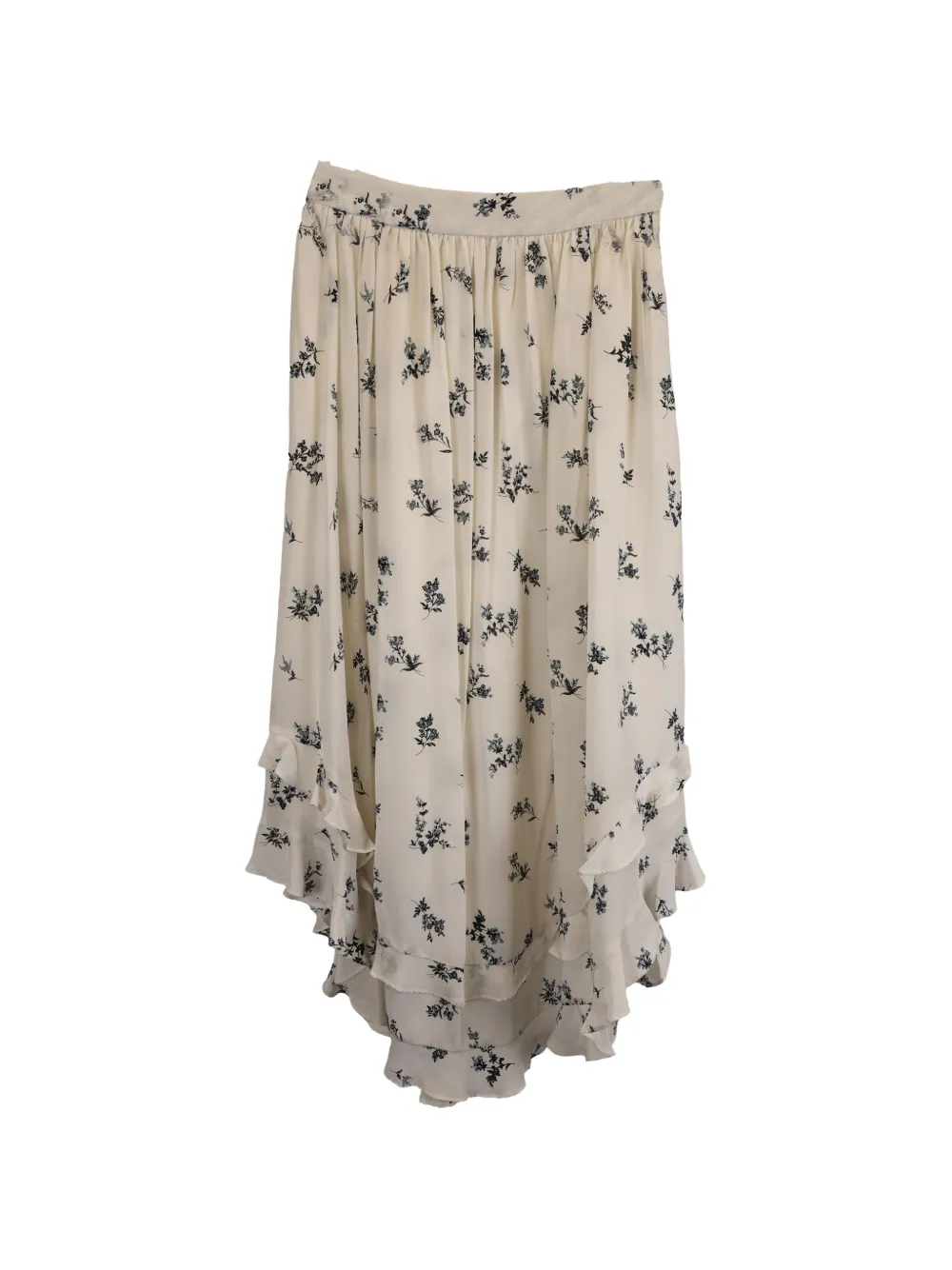 ZIMMERMANN floral-print midi skirt - Toni neutri