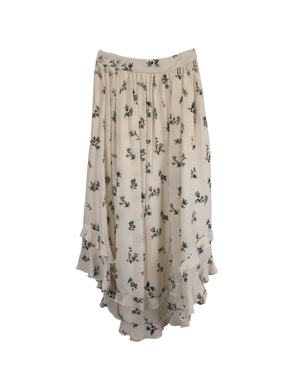 ZIMMERMANN floral-print midi skirt - Toni neutri