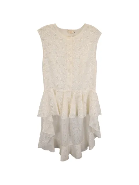 Giambattista Valli Vintage ruffle lace dress