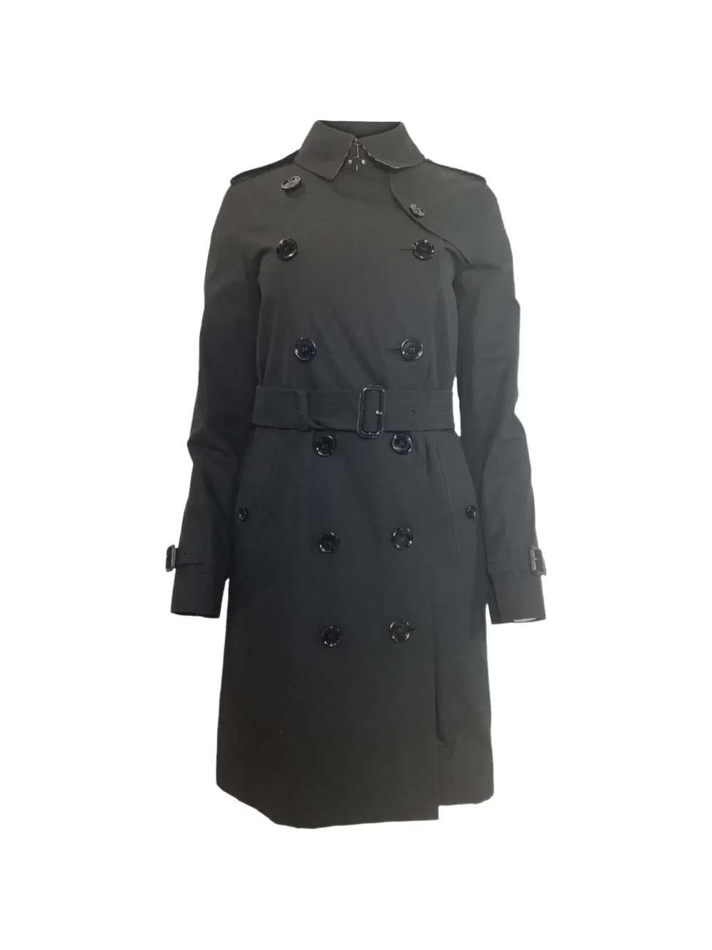 Burberry Pre-Owned Kensington double-breasted coat - Nero