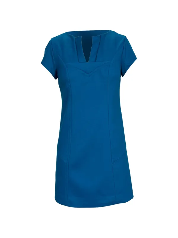 diane von furstenberg dress blue Diane Von Furstenberg Blaine Cotton Poplin Dress main image 1