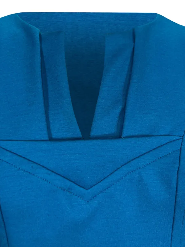 Robe Diane Von Furstenberg Valda - Taille US 12 - Turquoise - Laine/polyamide - Style A-Line Courte