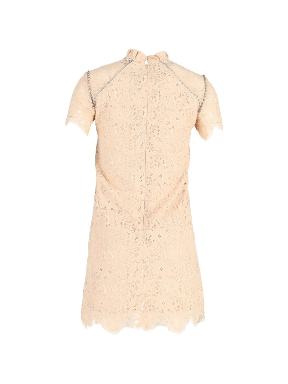 SANDRO lace embellished mini dress - Roze