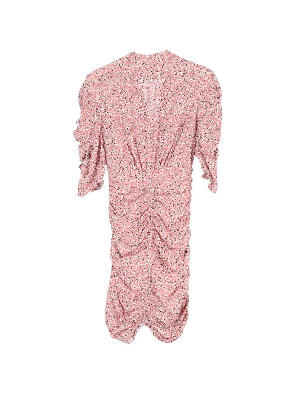 Isabel Marant Vintage floral ruched-seam dress - Roze