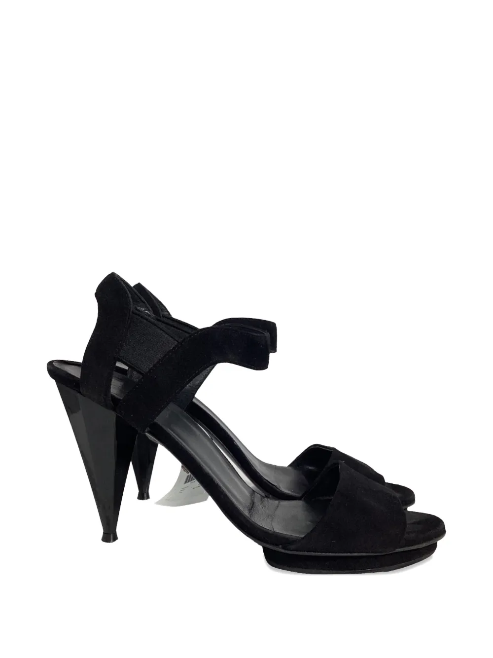 Gucci Pre-Owned pyramid-heel sandals - Nero