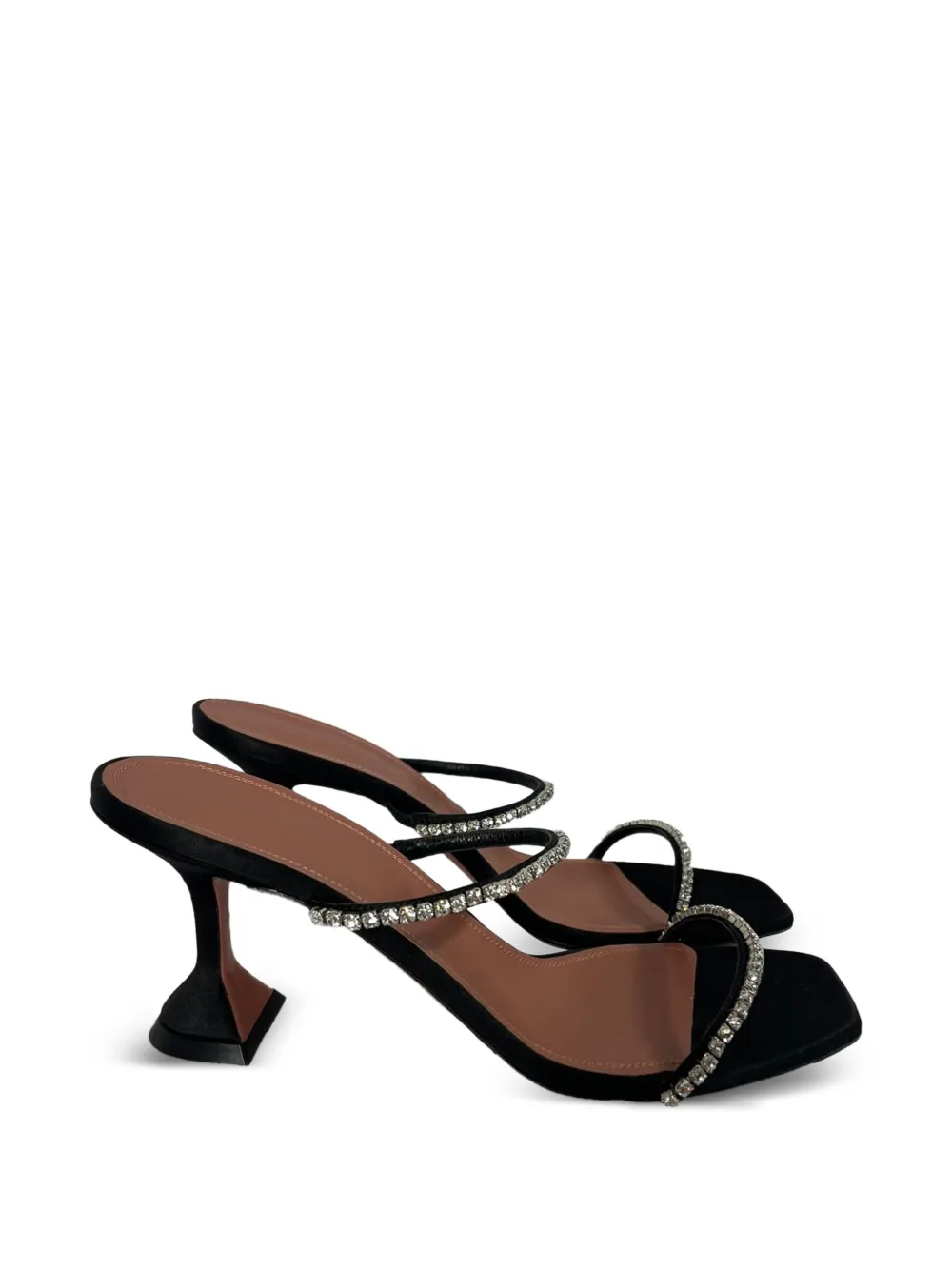 Amina Muaddi Gilda crystal-embellishment sandals - Nero