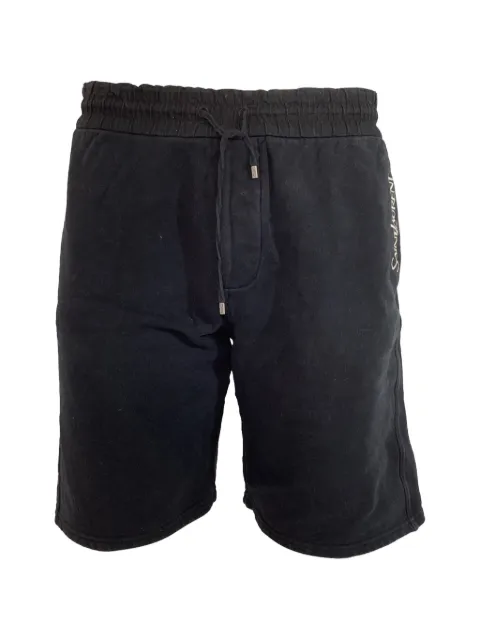Saint Laurent Pre-Owned shorts con logo bordado
