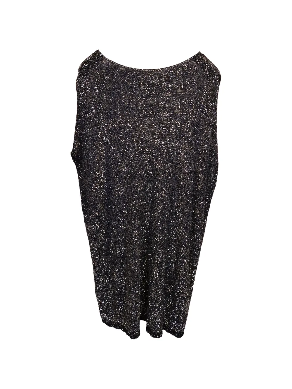 Saint Laurent Pre-Owned embellished sequin mini dress - Zwart