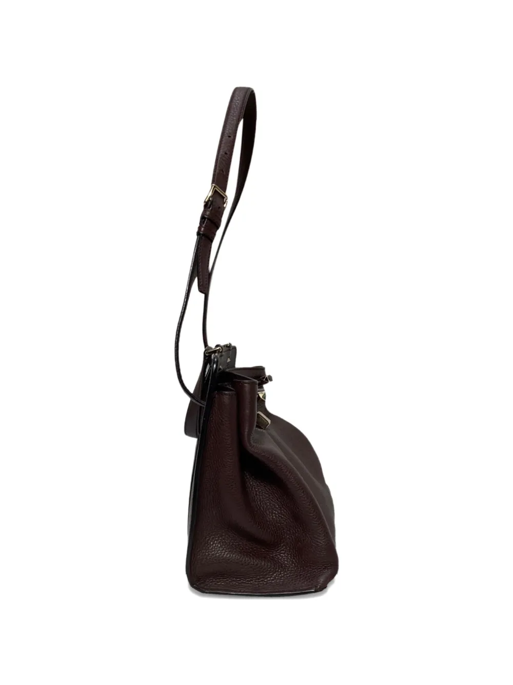 Joy Lock Trapeze Leather Tote Bag