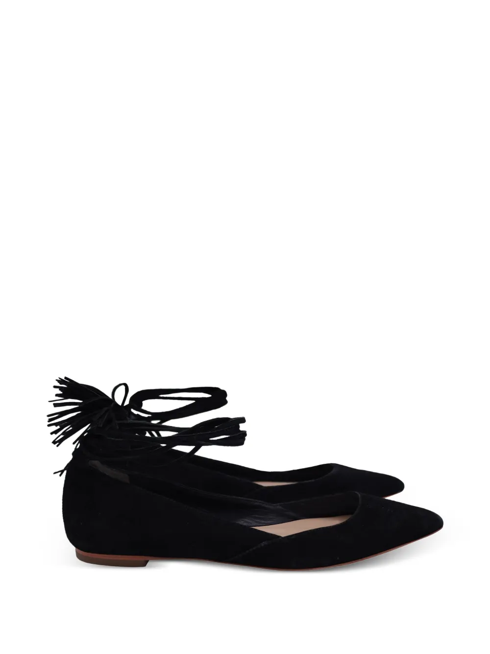 Loeffler Randall pointed-toe ballerina shoes - Nero