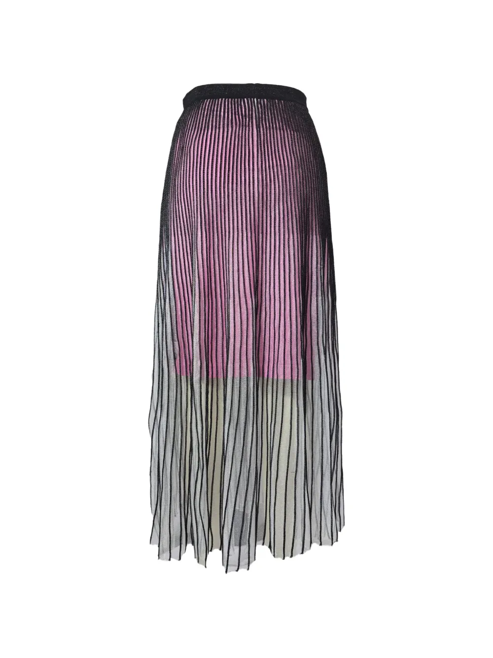 Balenciaga Pre-Owned pleated midi skirt - Zwart