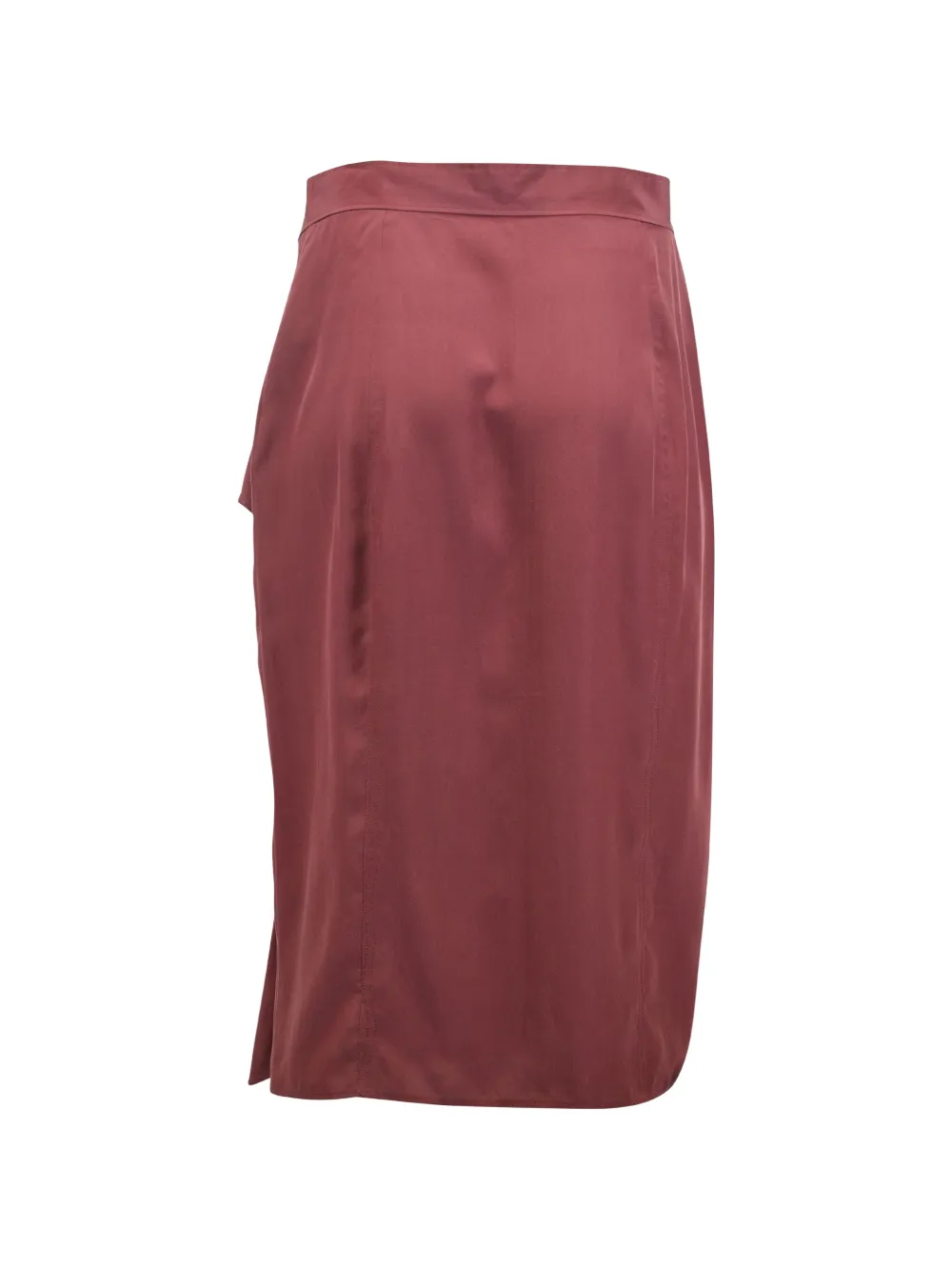 Saint Laurent Pre-Owned draped midi skirt - Rood