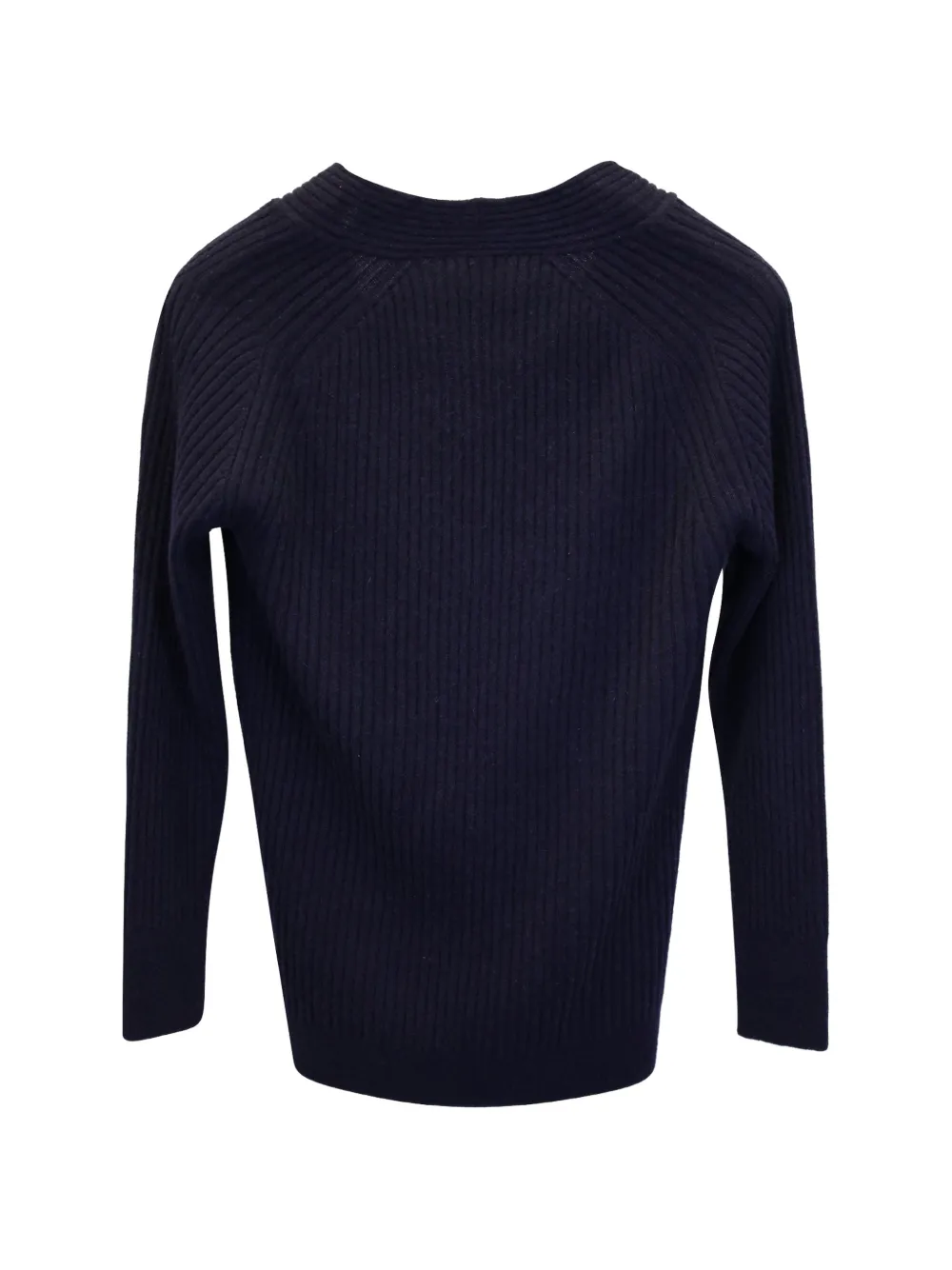  Iris & Ink V-neck Ribbed Sweater - Blue 