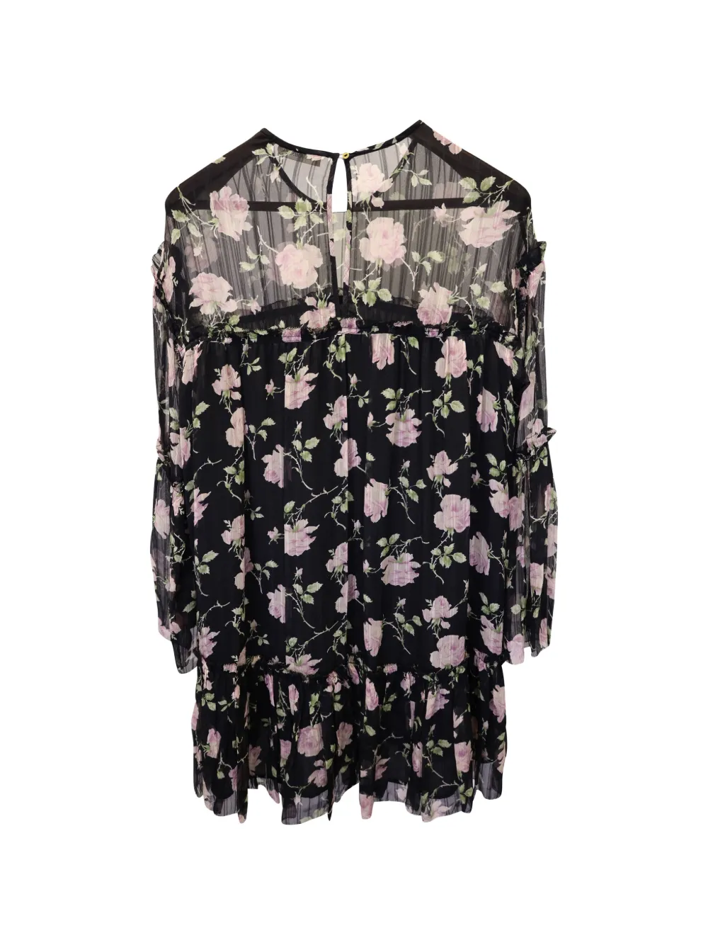 Ulla Johnson Dahlia floral-print mini dress - Zwart