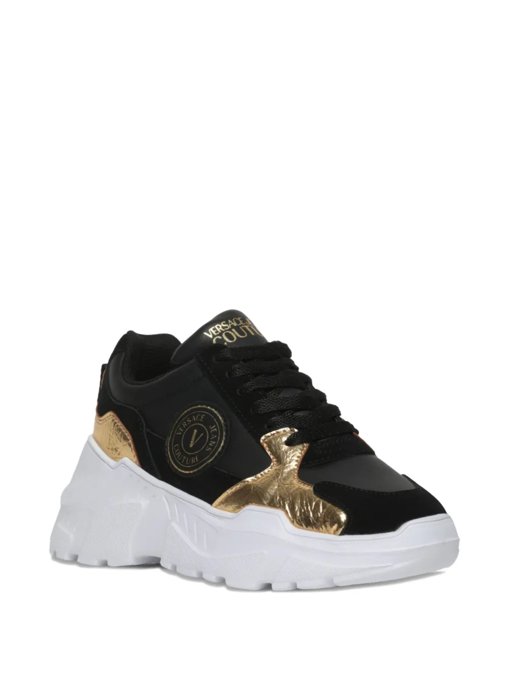 Versace Jeans Couture logo-detail sneakers - Zwart