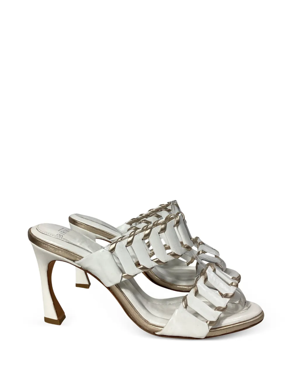 Alexandre Birman cutout leather sandals - Bianco