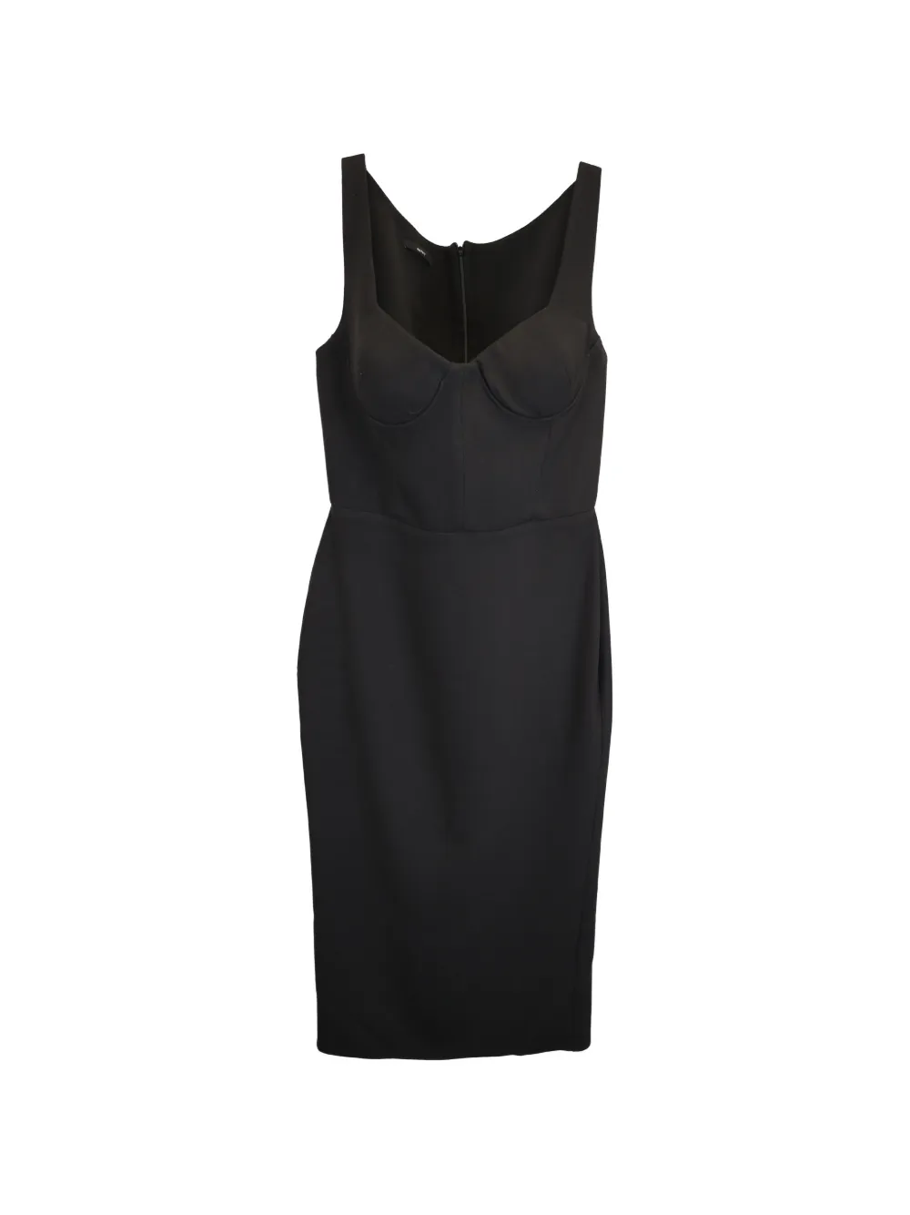 Alex Perry sweetheart-neck midi dress - Nero