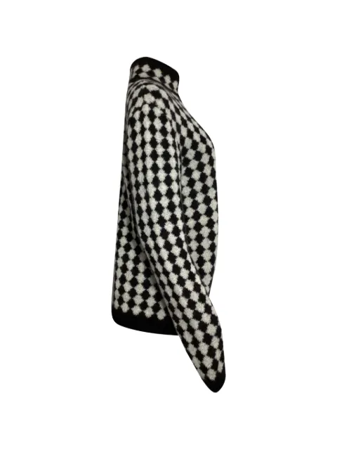 Saint Laurent Pre-Owned jersey con motivo de rombos